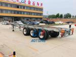 Steel Skeleton Semi Trailer for 20ft 40ft Container Chassis in Southeast Asia