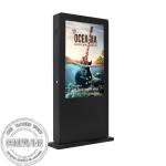 43 - 65inch Floor Standing Outdoor Digital Advertising Screen With 2000nits