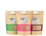 Flat Bottom Kraft Paper k Packing Food Bag/Kraft Paper candy bar packaging