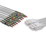GE Marquette EKG Cable 10 Leads Gray Color Compatible Stable