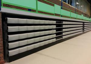 Wholesale Sport Hall Retractable Grandstands , Polymer Bench Retractable Auditorium Seating from china suppliers