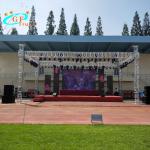 TUV Gable Shape Aluminum Truss Roof System With Stage