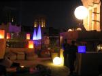 Pearl 1.2 M Lighting Inflatable Balloon Blow Up Led Lantern DC80W For Wedding