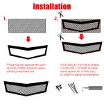 Hot Sale Hexagonal Aluminum Mesh Grill Cover Car Bumper Fender Hood Vent Grille