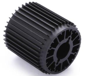 Wholesale CNC Machining Extrusion Aluminum LED Lamp Heat Sink with Black Anodized from china suppliers