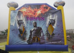 Wholesale Digital Printing Batman Inflatable Jumping Castle With Roof PVC Tarpaulin from china suppliers