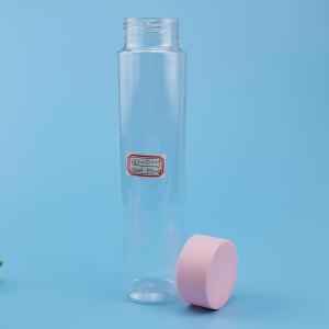 Wholesale 550ml 29oz Transparent PET Plastic Juice Bottle With Screw Cap from china suppliers