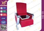 Aluminum Alloy Leg Cinema Theater Auditorium Chairs With Full Size Dual Folding