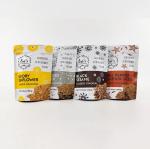 Custom Printed 100g 250g 500g Stand Up Pouch Flaxseed Crackers Smell Proof