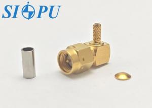 Wholesale SMA Male RF Coaxial Connector – Right Angle 90°, Compatible with RG316/U Cable from china suppliers