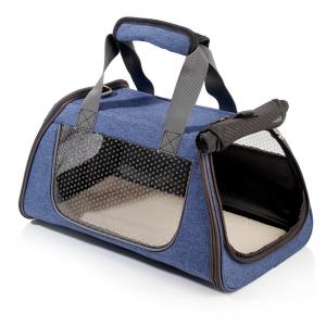 Wholesale Navy Blue Color Puppy Carry Bag , Dog Travel Bag Washable Large Capacity from china suppliers