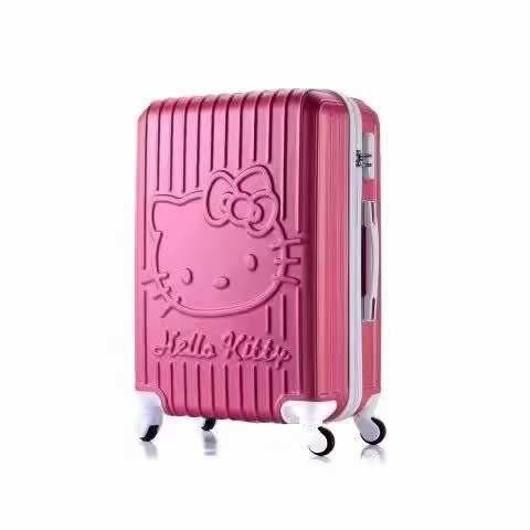 Lovely ABS Pink Suitcase Children 20/24/28 Inches Travel Suit Case Cute Girl
