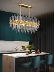 Led Glass Chandelier For Dining Room Kitchen Modern Home Decor led crystal