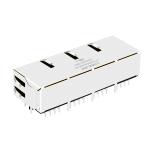 4x10/100Mbps PulseJack JX80-0022NL / LPJ46404AFNL Green LED Rj45 Connectors