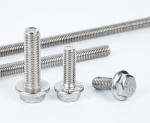 M10 M12 Metal Carbon Steel B7 B7M Chrome Plating Hex Head Serrated Flange Bolt