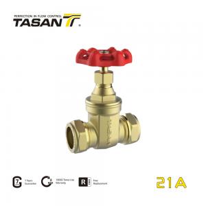 Wholesale Oil Pipelines PN20 3 Inch Brass Gate Valve With End Compression 21A from china suppliers