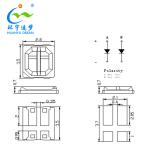 Bi Color SMD LED Chip 2835 2700K 6500K Dimmable SMD LED Chip