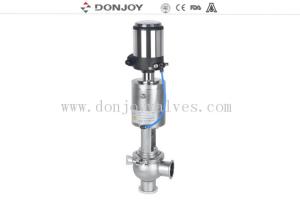 Wholesale Double Divert Sanitary Reversing Seat Valve 316L Stainless Steel 1/2&quot; Pneumatic from china suppliers