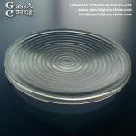 Round Pressed Borosilicate Glass Fresnel Lenses For Stage Light And Traffic
