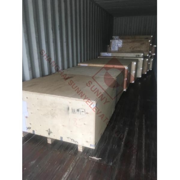 Compact Geared Traction Machine For Elevator / Lift With Stable Operation