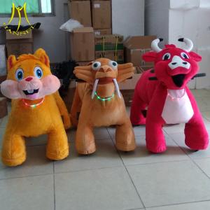 Wholesale Hansel amusement park walking stuffed plush animal kids ride on unicorn toy from china suppliers