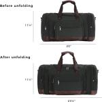 Canvas Large Capacity Men Women Duffel Travel Bag Carry On Travel Bag With YKK