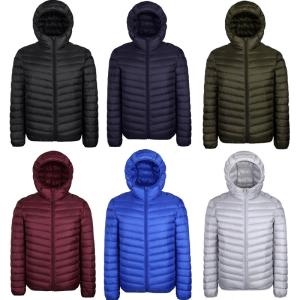 Wholesale Mens Plain 90% Duck Down Waterproof Puffer Jacket With Hood Lightweight from china suppliers