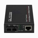 Mini Gigabit Media Converter LFPT Unmanaged 20KM Dual Fiber DC5V Rack Mountable