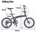 Custom Bisiklet Foldable City Bike GOMID 20 Inch Alloy Gear Cycle with Extension
