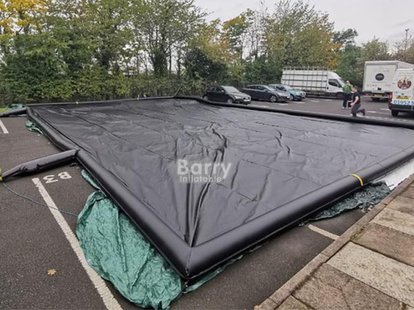 Water Reclamation System Inflatable Car Wash Mat Water Containment Mat For Car