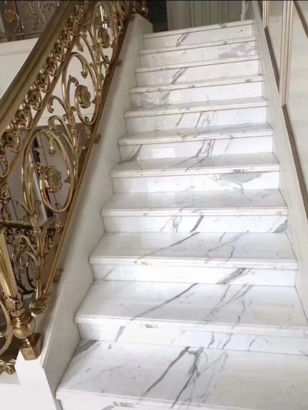 Rectangle Indoor Volakas Marble Stone Slabs Marble Paving Slabs Weather Proof