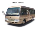 Luxury 23 Seater Coach Mudan Tourist Mini Bus 3.8L MD6701Cummins engine