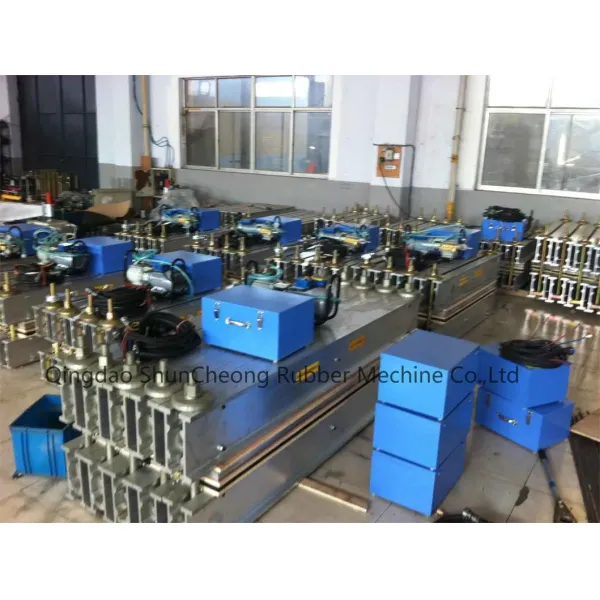 Width 1200mm Rubber Belt Joint Machine - Side view showing detailed components