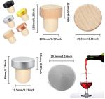 Aluminium-Plastic Customied T Shape Wine Corks Wooden Bar Top Cap Wine Bottle