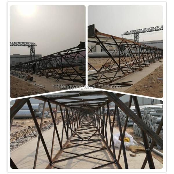 10m 20m 25m 35m 40m 45m 55m 60m 65m 70m 75m hot dip galvanized steel telecom antenna galvanized television lattice antenna tower