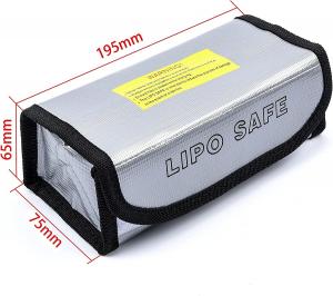 China MSDS RC Battery Lipo Safe Bag Silver Color Flameproof Durable on sale