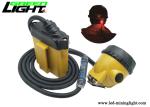 High Beam LED Mining Cap Lamp , 25000lux Coal Miners Headlamp 10.4Ah Battery