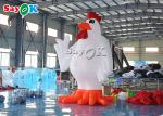 Festival Party Decor White Inflatable Cartoon Characters 13ft Animal Chicken