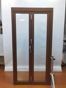 Wholesale Adjustable Aluminum Folding Doors Brown Custom Size Internal Aluminium Glass Bifold Doors from china suppliers