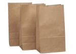 Eco Friendly Brown Kraft Paper Bag 60g-120g/M2 Block Shape Bottom Strong Load