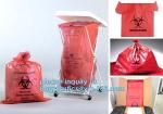 44 Gallon 37" X 50" Red Isolation Infectious Waste Bag / Biohazard Bag Linear