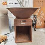 Corten Steel Outdoor Cooking Grills Fire Pit With BBQ Grill Rust Coating Eat