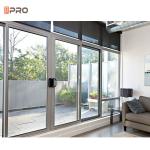 Double Waterproof Rubber and Drainage System Aluminium Sliding Glass Doors