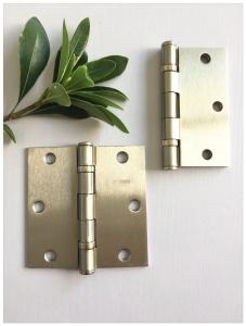 Wholesale 3.5&quot; Small Size 4 Ball Bearing Door Hinges , Satin Nickel Plated Indoor Door Hinges Loose Pin Type from china suppliers