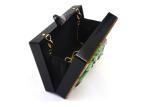Unique Clasp Animal Pattern Elephant Slick Acrylic Handbag , Dress Clutch Bags