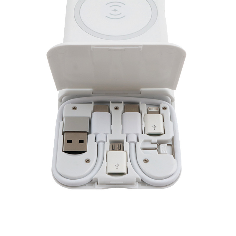 Magnetic Two In One Wireless Charger With USB And Micro Lightning SMI Card Ejector
