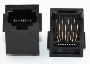 Wholesale Black Housing RJ45 Through Hole Connector Right Angle Vertical Top Entry from china suppliers