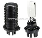 Black Heat Shrinkable Joint Closure , Fiber Joint Enclosure 1 Large Oval Port