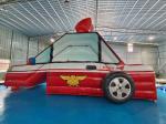 Customized Inflatable Slide Fire Fighting Truck Carton Inflatable Double Dry