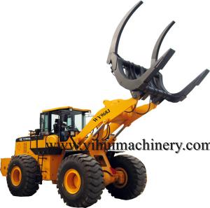 Wholesale Chinese wenyang machinery log loader WY968J 8ton with log grapple from china suppliers